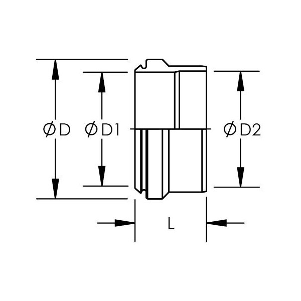 Flareless Bite Type Ferrule - Style A